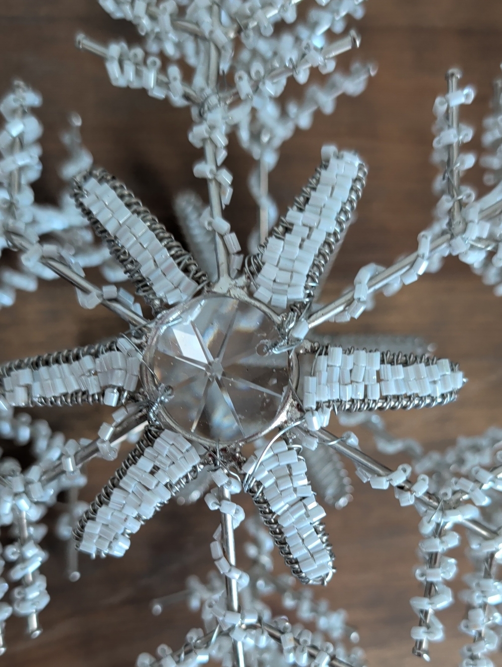 Source Unknown Silver Snowflake Tree Topper - Picture 3 of 5